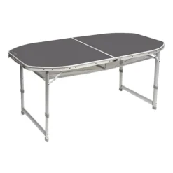 Tafel Bo-Camp Ovaal Koffermodel Grey (150 X 80 Cm)