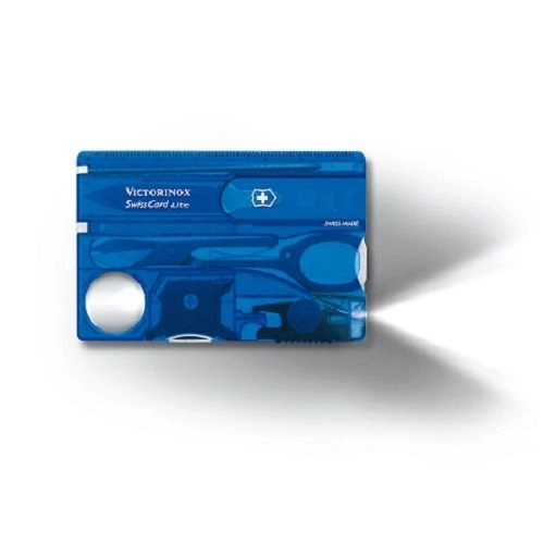 SwissCard Lite 13 Functies Transparant Blauw Victorinox 1 SwissCard Lite 13 Functies Transparant Blauw Victorinox