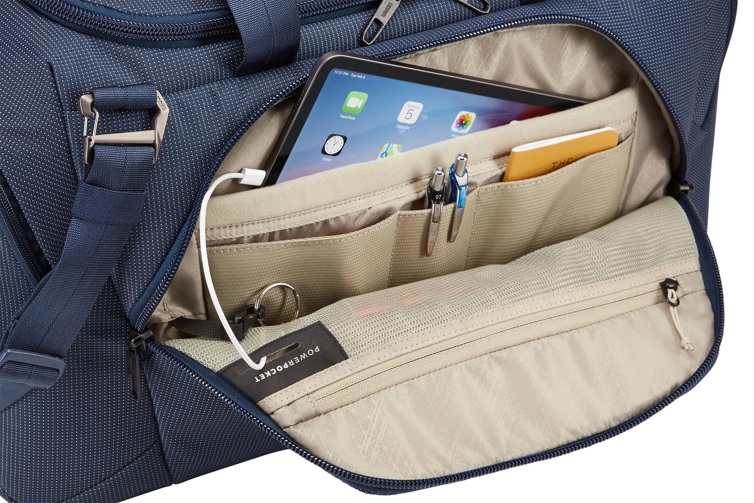 Schoudertas Thule Crossover 2 Duffel 44L Dress Blue 10 Schoudertas Thule Crossover 2 Duffel 44L Dress Blue - Afbeelding 10