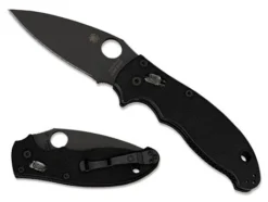 Vouwmes Manix II PE Black Zwart Ball Bearing Lock Spyderco