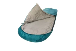 Slaapzak Grüezi Biopod Wolle Goas Comfort Rechts Dark Petrol -Campingwinkel gruezi bag schlafsack biopod wolle goas comfort 9300 9301 detail02 1