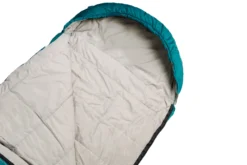 Slaapzak Grüezi Biopod Wolle Goas Comfort Rechts Dark Petrol -Campingwinkel gruezi bag schlafsack biopod wolle goas comfort 9300 9301 detail05 1