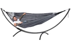 Hangmat Tropilex Double Comfort Black White -Campingwinkel hammock comfort black white 52