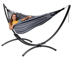 Hangmat Tropilex Double Comfort Black White -Campingwinkel hammock comfort black white 53