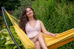 Hangmat Tropilex Single Plain Yellow -Campingwinkel hammock plain yellow 223