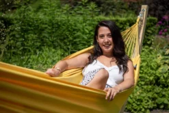 Hangmat Tropilex Single Plain Yellow -Campingwinkel hammock plain yellow 232