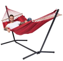 Hangmat Tropilex Single Relax Red 14 Hangmat Tropilex Single Relax Red -Campingwinkel hammock relax red 52