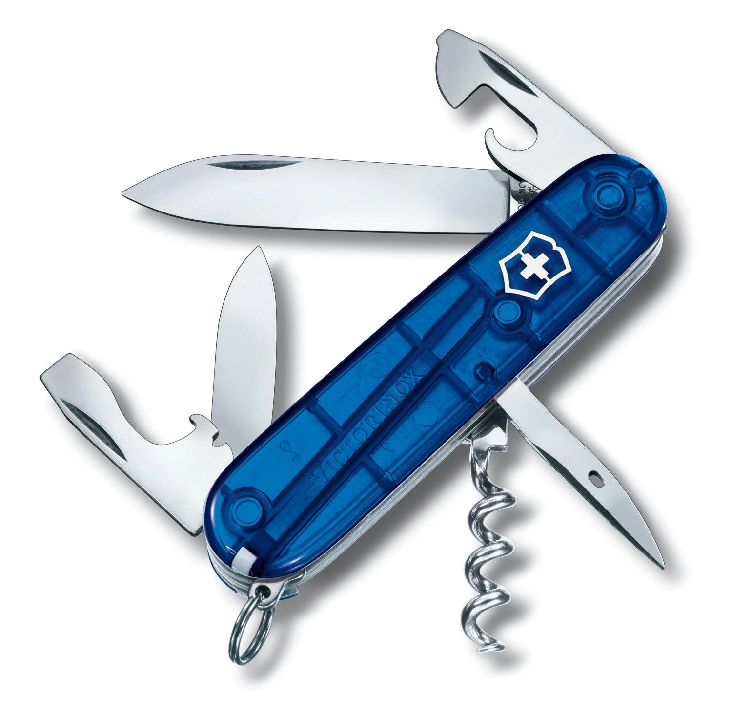 Zakmes Spartan Transparant Blauw Victorinox 1 Zakmes Spartan Transparant Blauw Victorinox